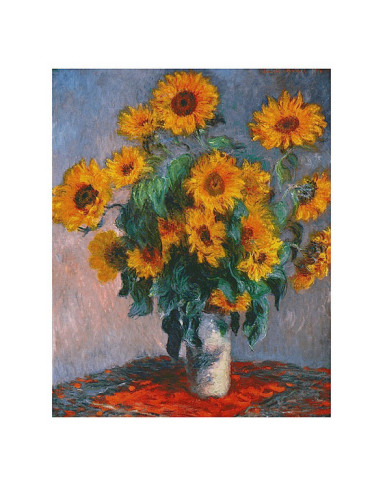 Vase of Sunflowers - Claude Monet Paintings